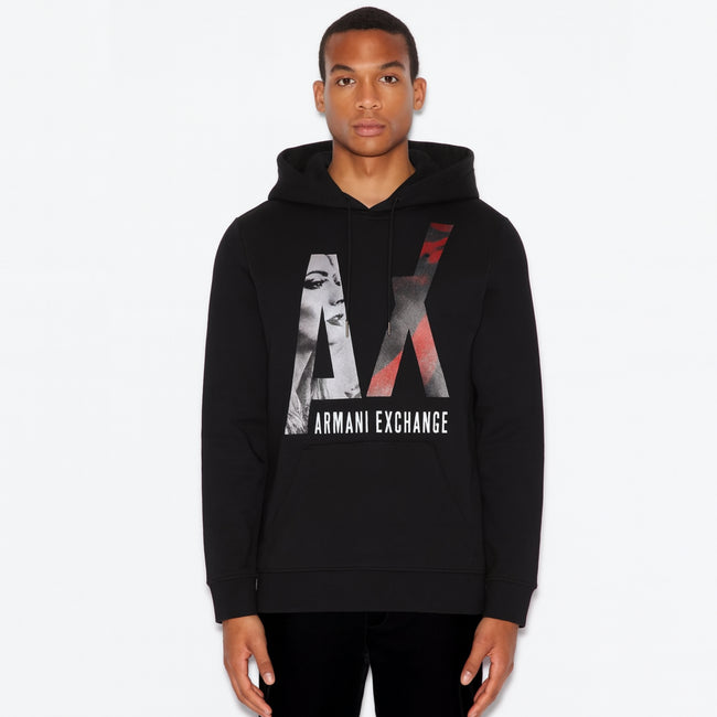 Armani Exchange AX Hoodie - Black