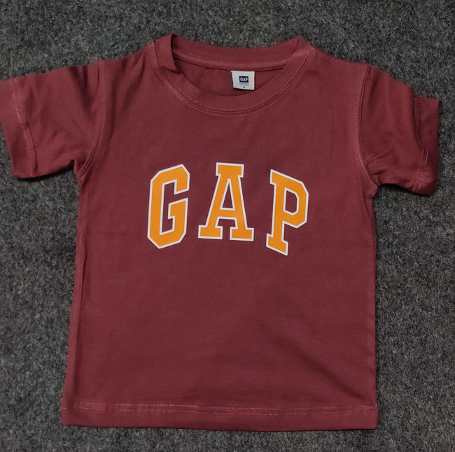 Gap Boys T Shirt - Burgendy - Brand Store