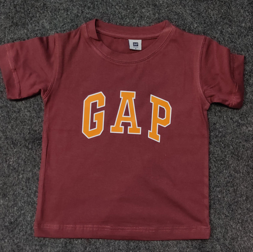 Gap Boys T Shirt - Burgendy - Brand Store