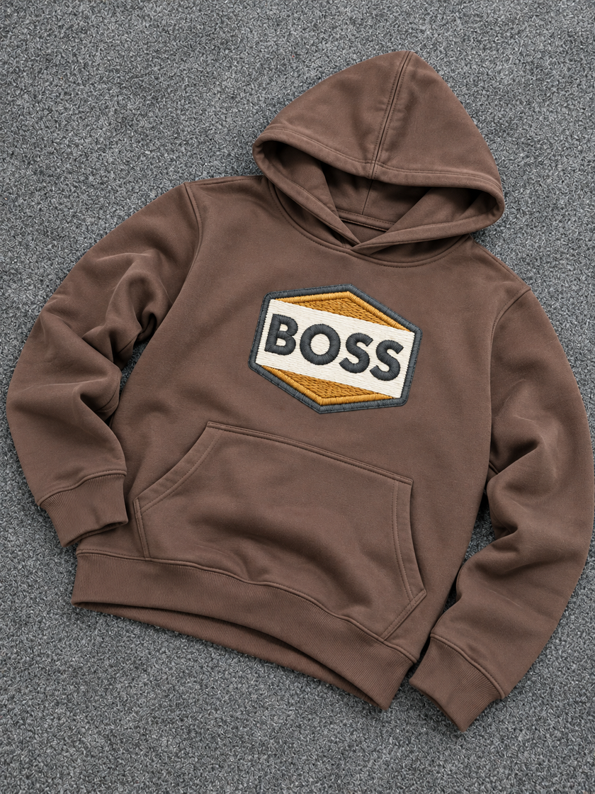 Boss Big Logo Pullover Hoodie