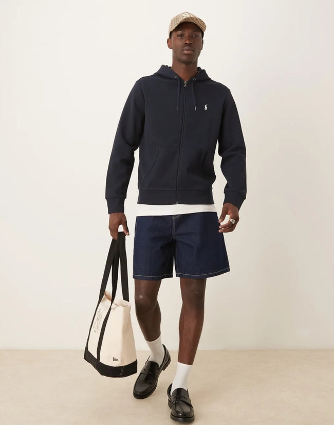 RL POLO Zipper Hoodie - Navy Blue