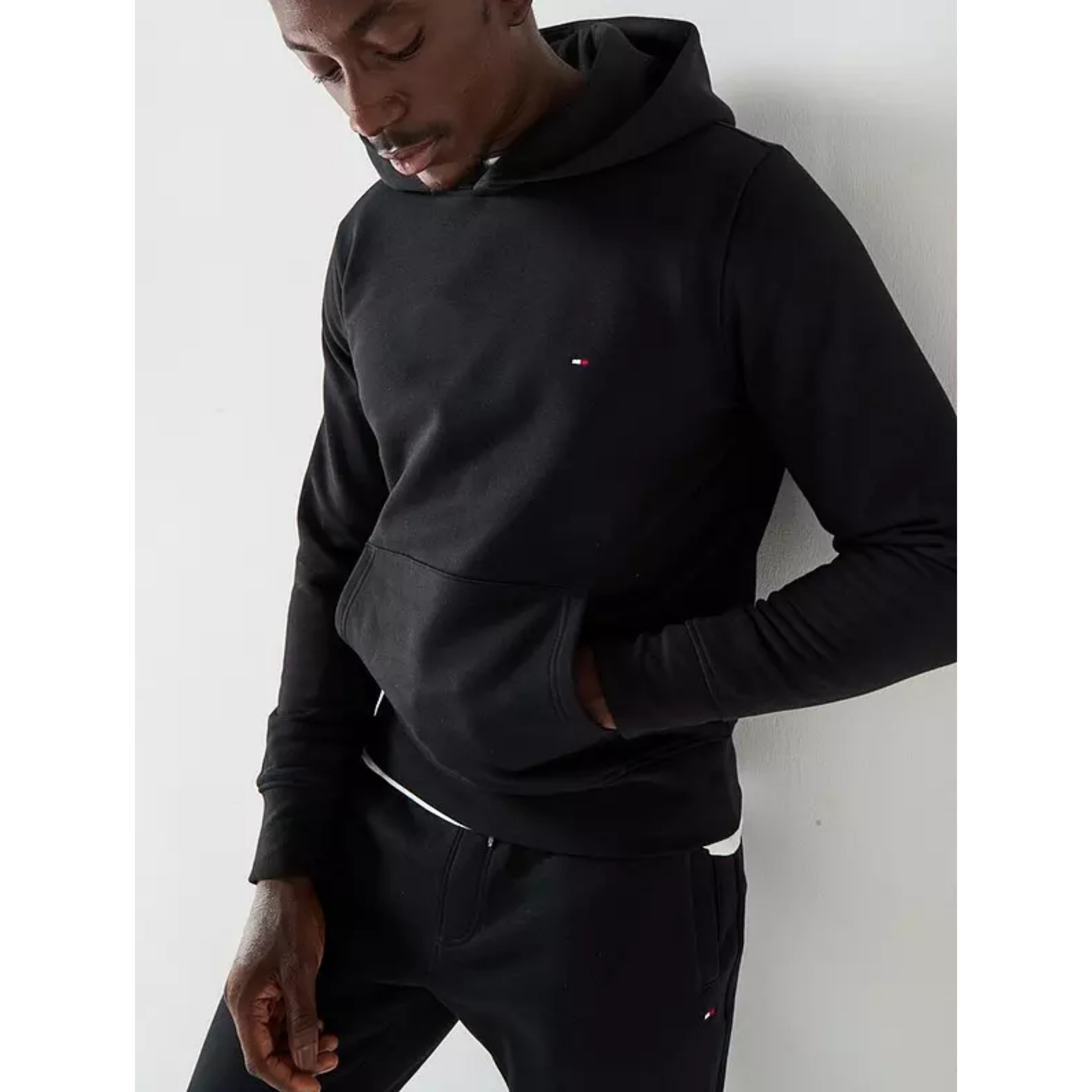Tommy Flag Logo Tracksuit - Black
