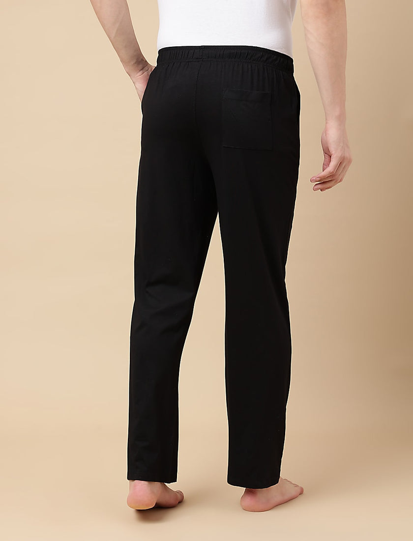 Jack & Jones Cotton Relaxed Trouser - Black - Brand Store