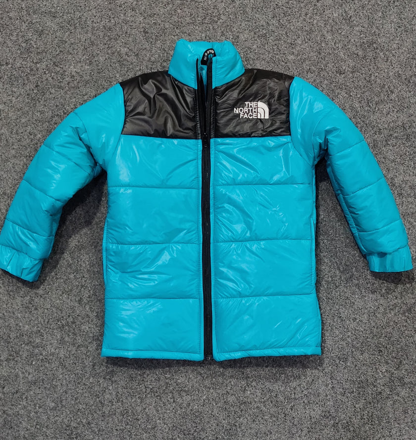 TNF Full Sleeves Kids Puffer - Aqua
