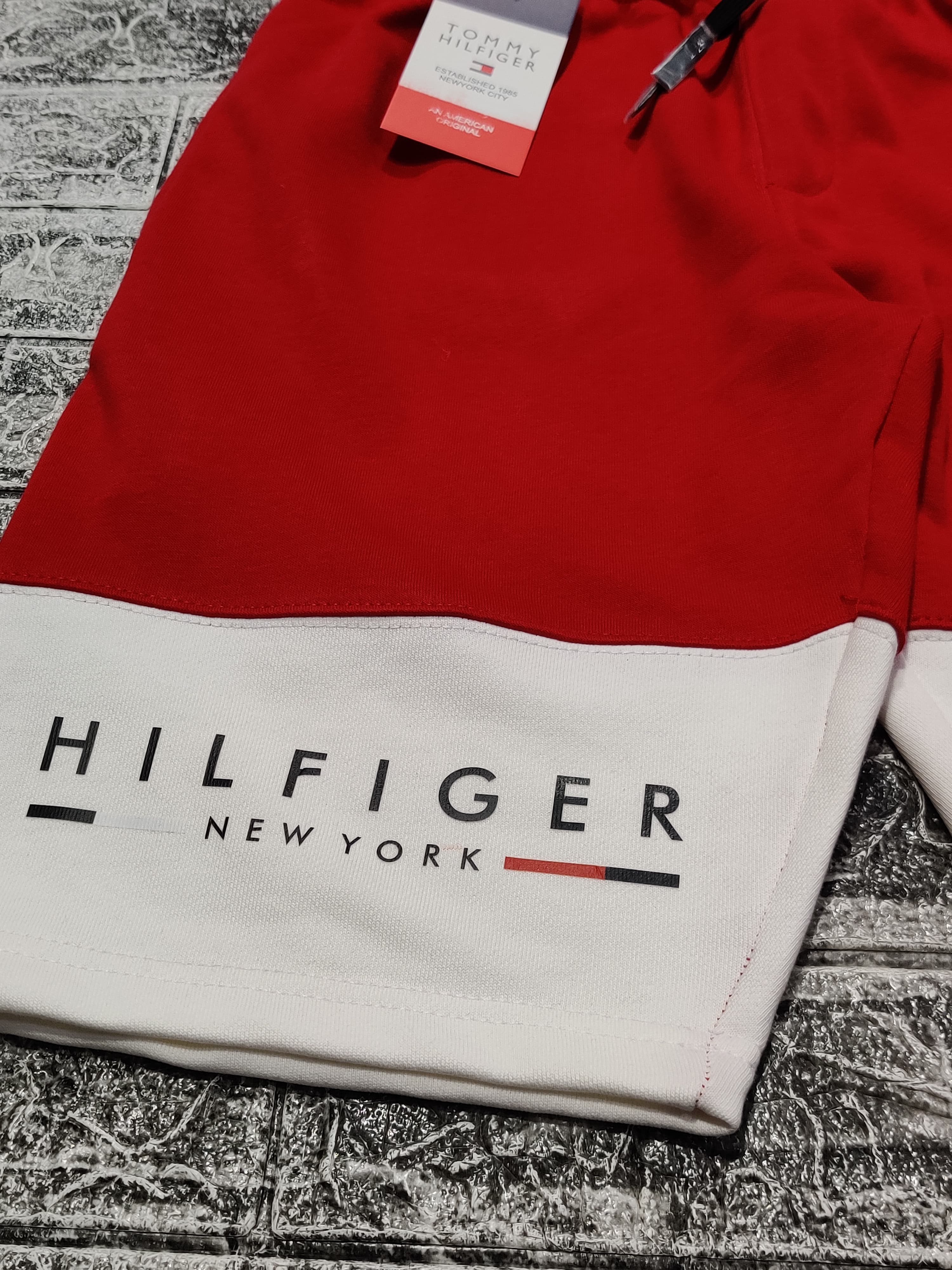 Hilfiger Colorblock Shorts - White/Red