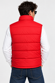 TH Color Block Puffer Vest – Red & Navy