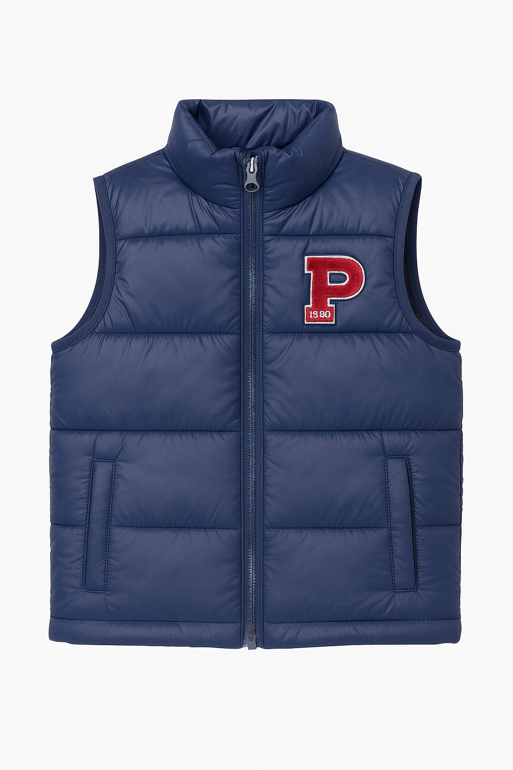 US Polo Jacket Sleeveless With Cap  - Navy Blue