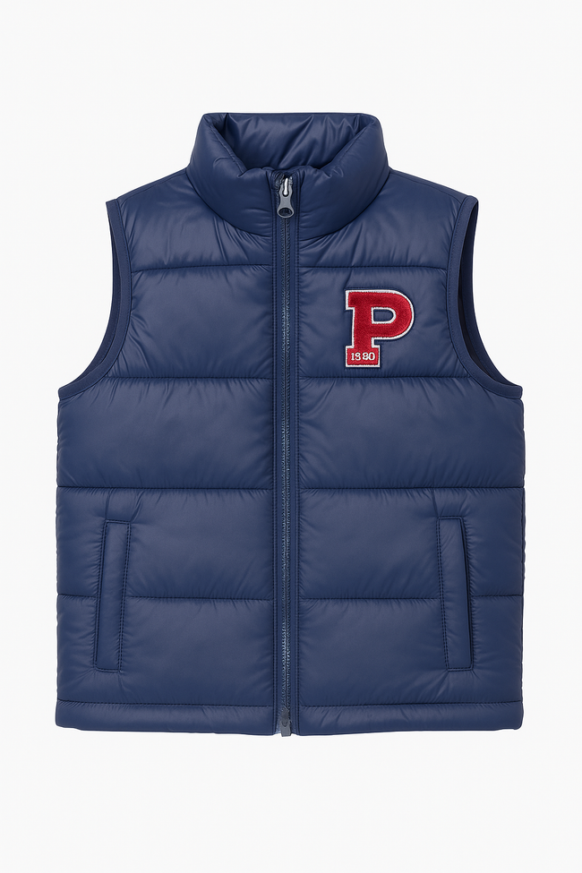 US Polo Jacket Sleeveless With Cap  - Navy Blue