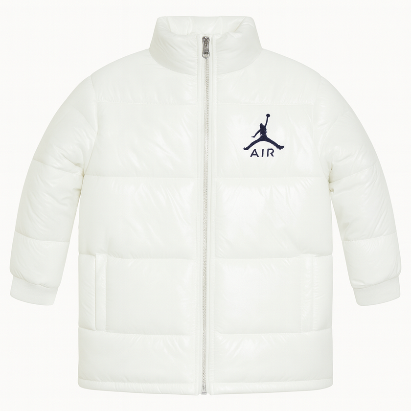 Kids Jordan Puffer Jacket -  White