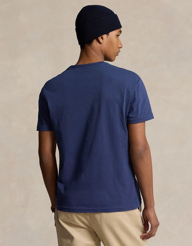 Ralph Printed Cotton Tee - Navy