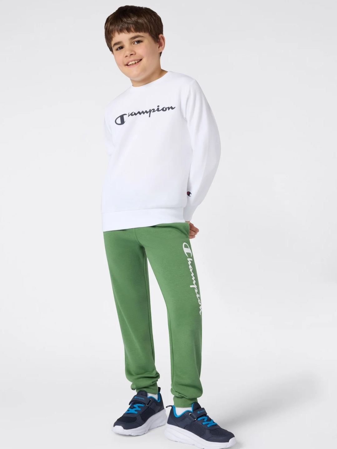 Champion Center Logo Sweatshirt - White