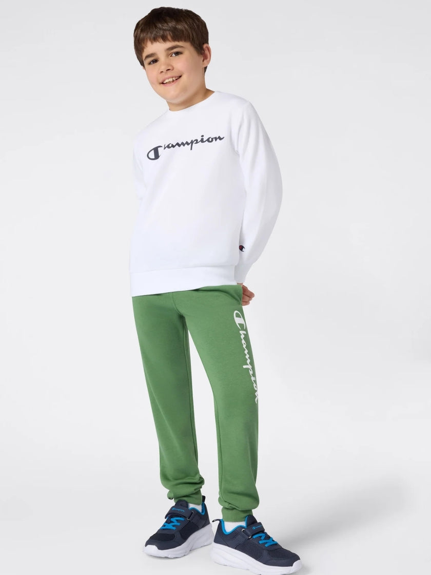 Champion Center Logo Sweatshirt - White - Brand Store