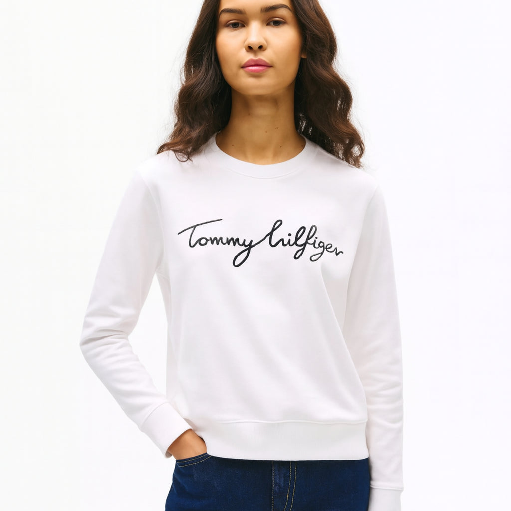 Tommy Signature Women's Sweatshirt - White