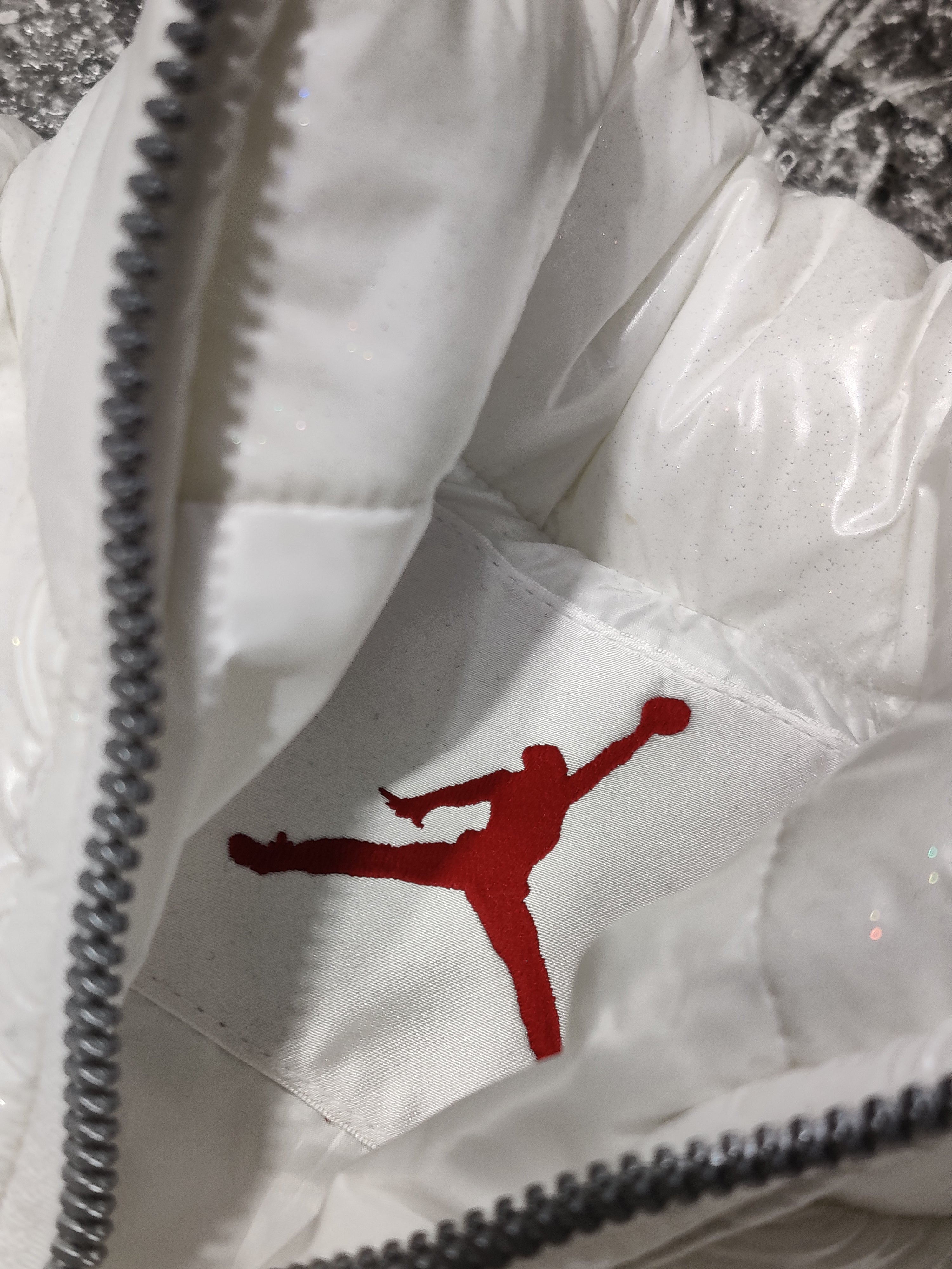 Kids Jordan Puffer Jacket -  White