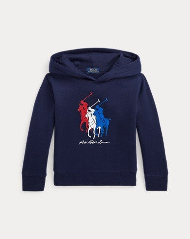 POLO Triple Pony Hoodie  - Navy Blue