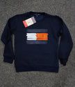 Tommy Flag Print Logo Sweatshirt - Navy Blue - Brand Store