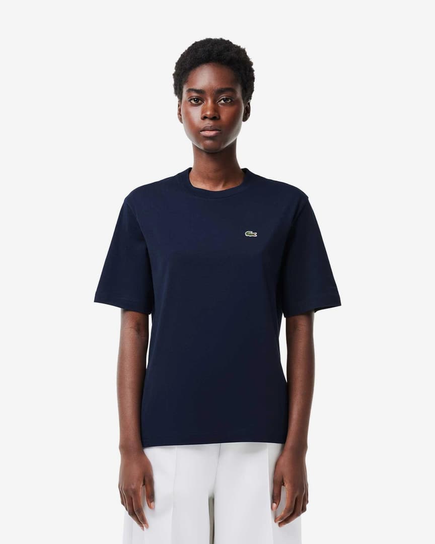 Lacoste Logo Tee - Navy Blue
