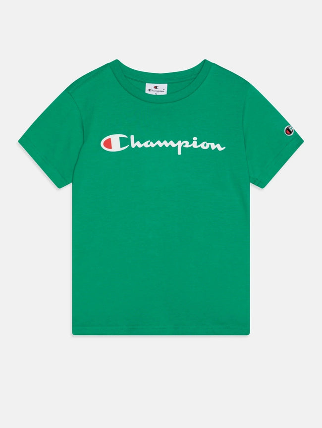 Champion kids Cotton Tee - Green - Brand Store