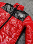 TNF Full Sleeves Kids Puffer - Chillie Red