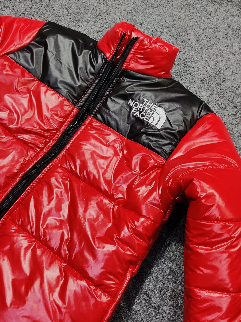 TNF Full Sleeves Kids Puffer - Chillie Red