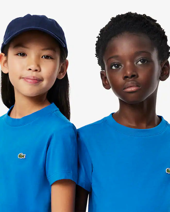 Lacoste Chest Logo Tee - Blue - Brand Store