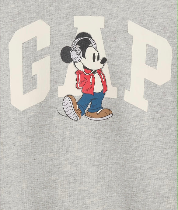 Gap Mickey Unisex Hoodie Gray