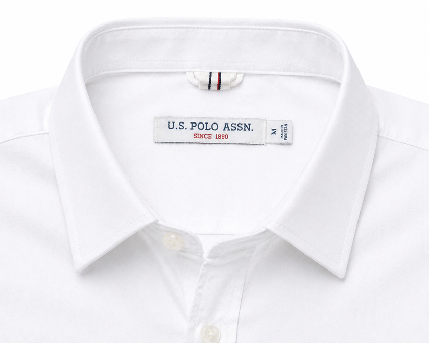 USPA White Casual Shirt