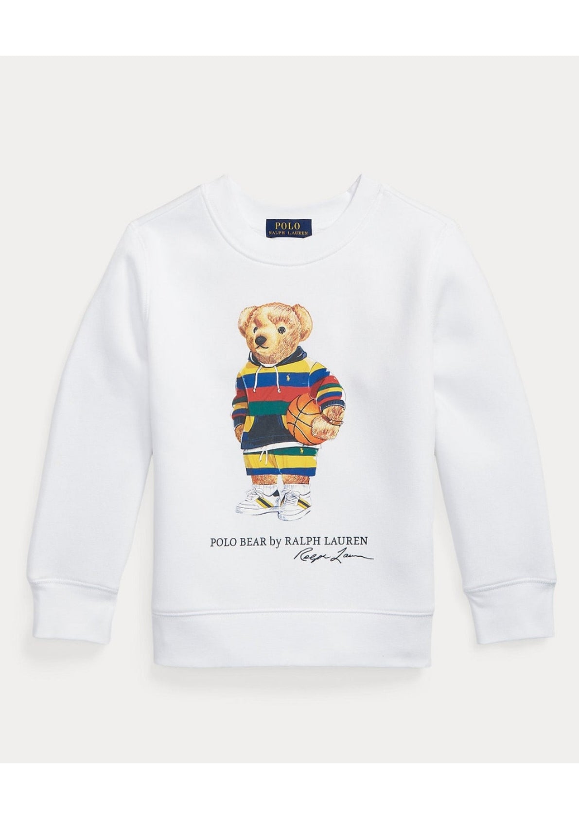 Polo Colored Bear kids Sweatshirt - White