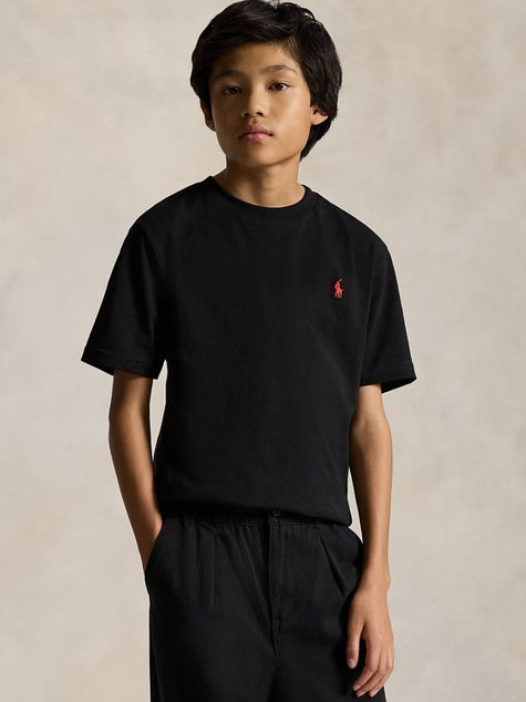 RL Small Pony Embroidered T Shirt - Black