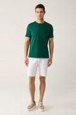 Zara Solid Tee - Green - Brand Store