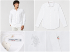USPA White Casual Shirt