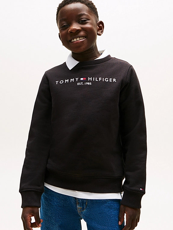 TH Flex Logo Embroidered Sweatshirt - Black