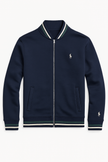 Polo dual side Embroidered Zipper - Navy