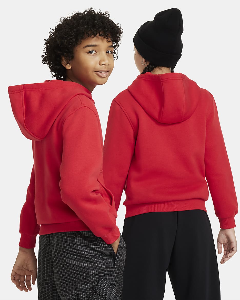 NK Pullover Hoodie Kids Unisex - Red