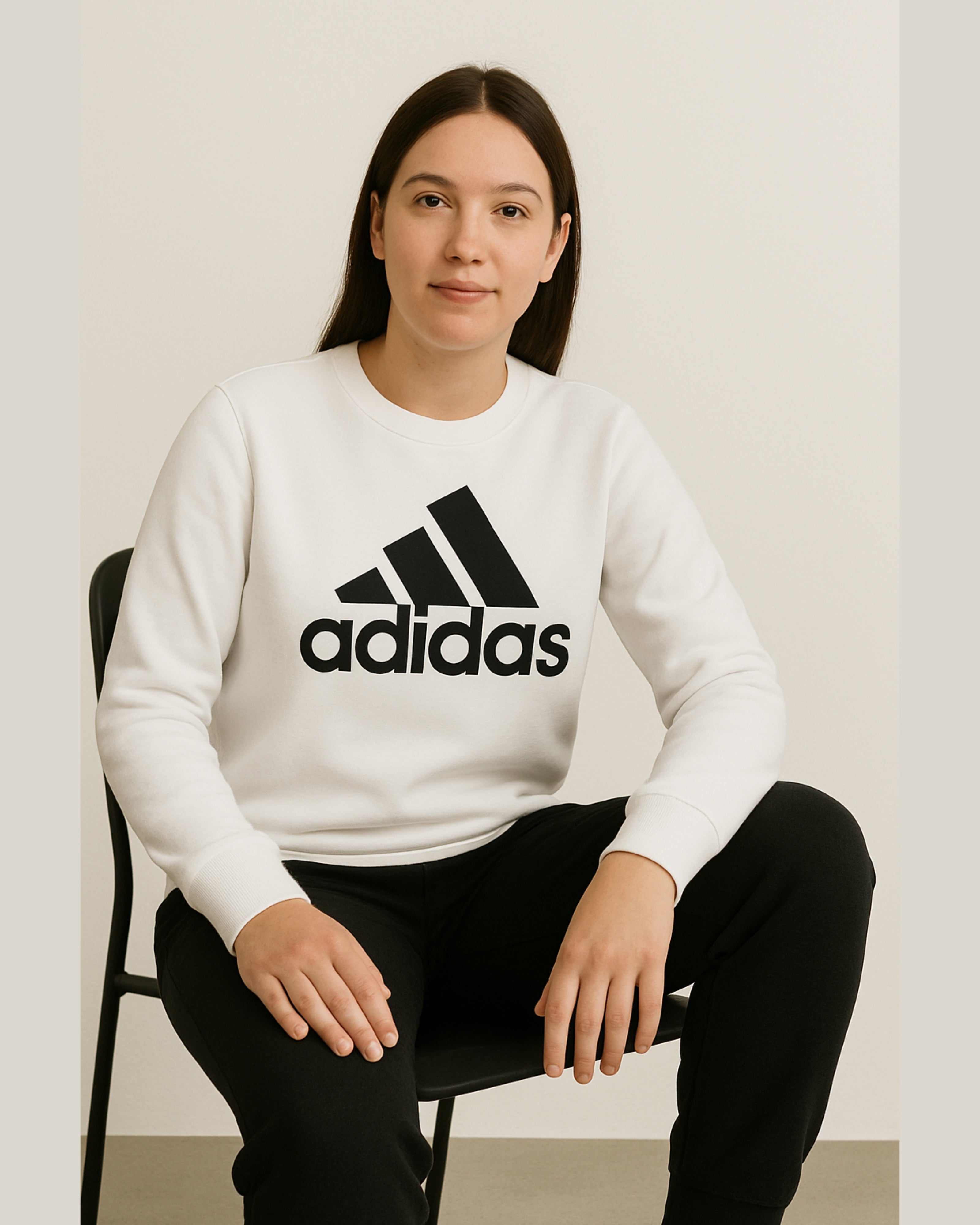 ADI Triangle Logo Sweatshirt - White