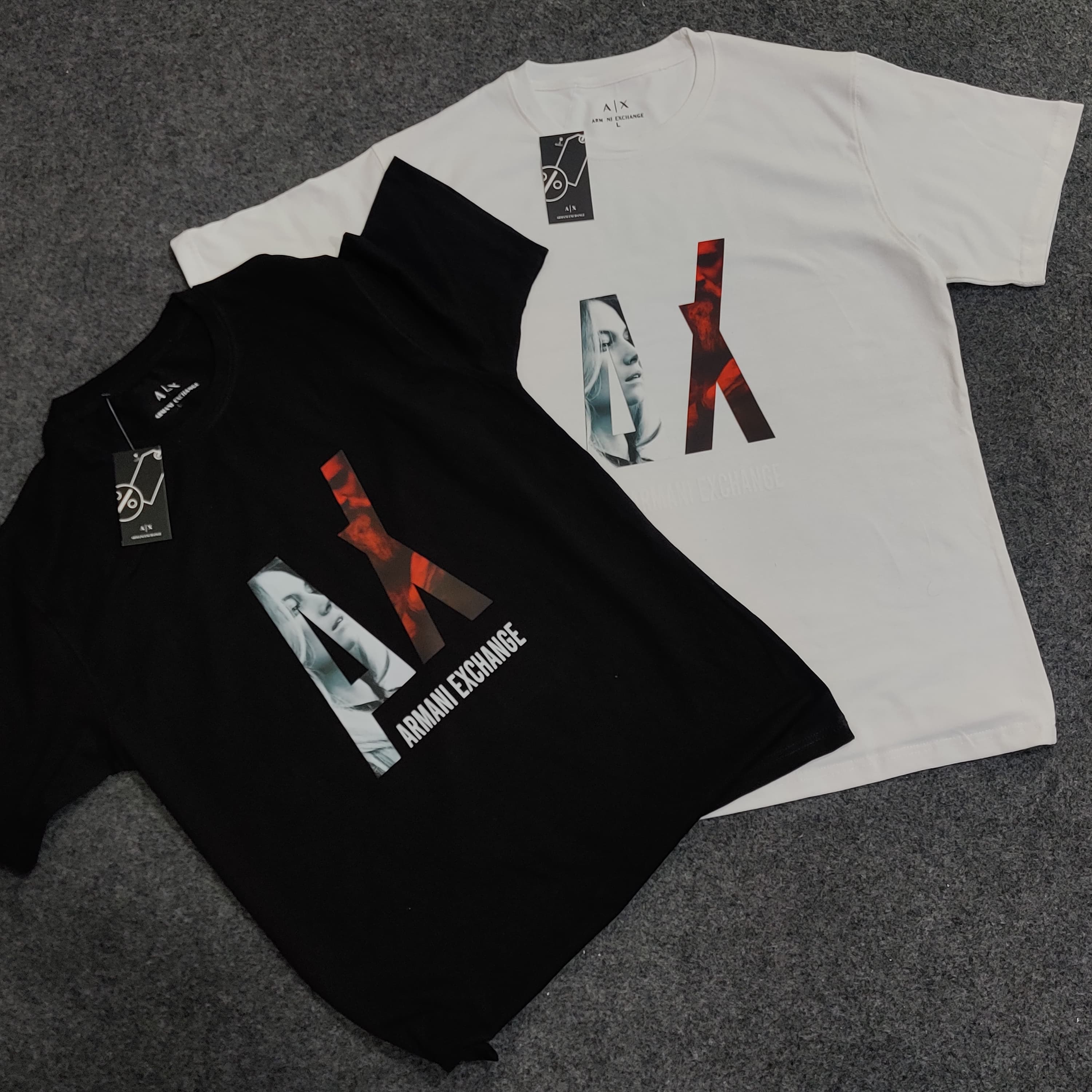 AX Graphic Logo Tee - White - Brand Store