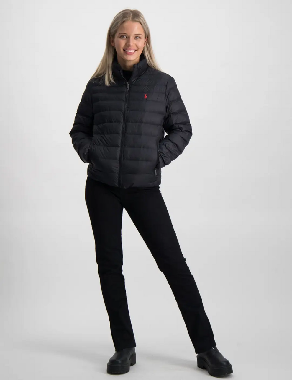 POLO Puffer Jacket - Black