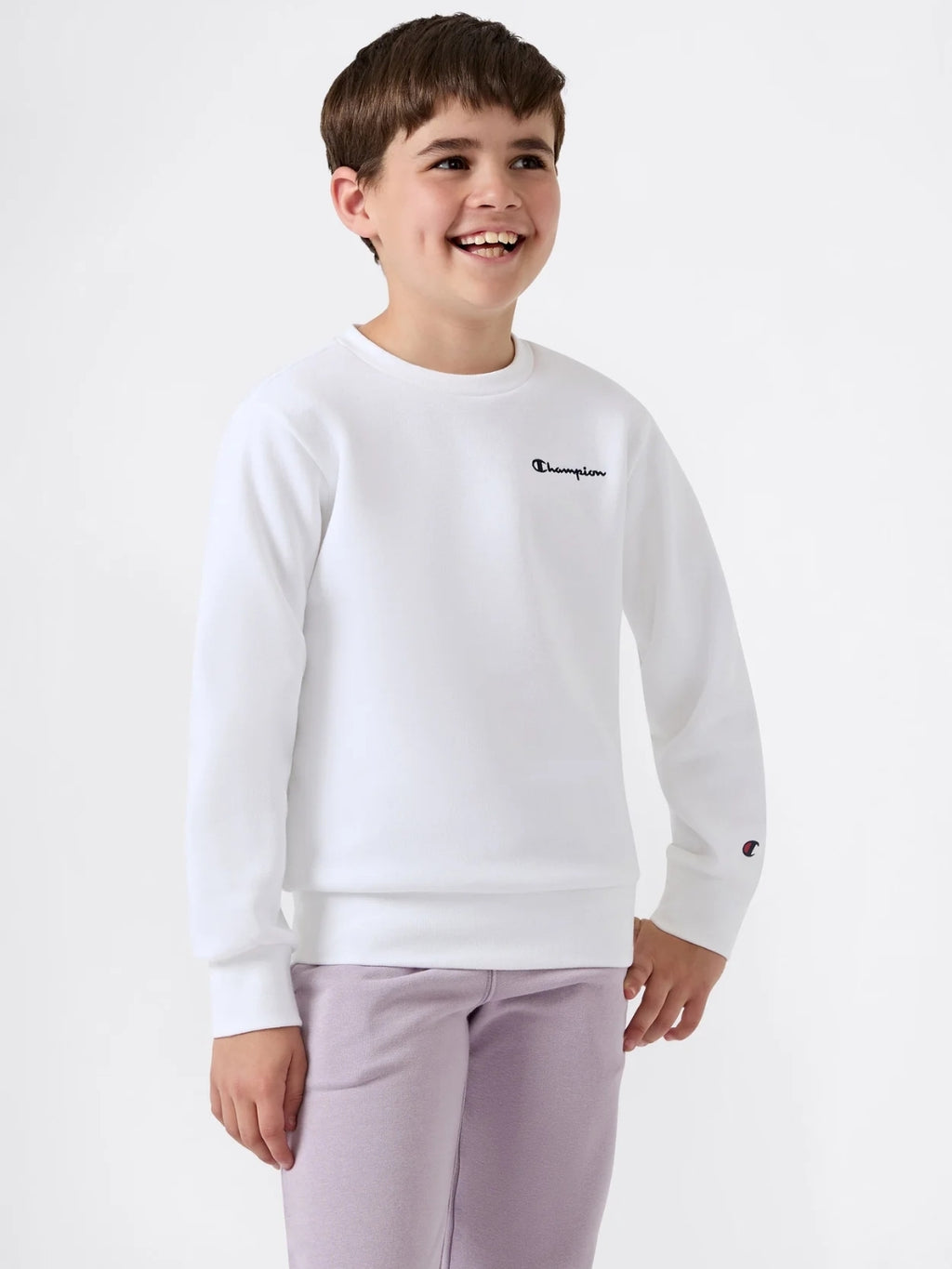 Champion Chest Logo Sweatshirt - White