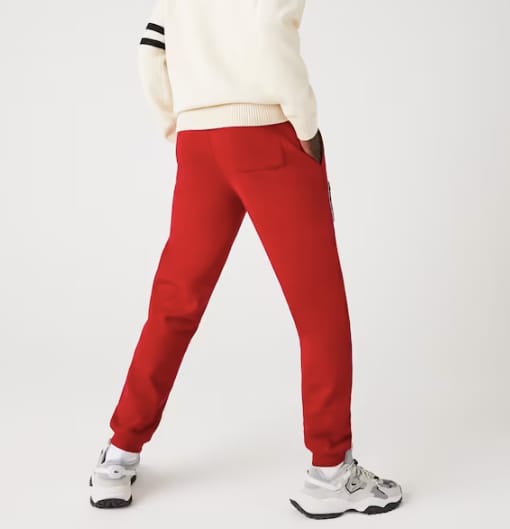 Lacoste Tannis Patched Jogger Trouser - Red - Brand Store