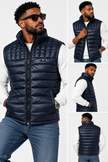 Tommy Sleeveless Puffer Vest - Navy Blue