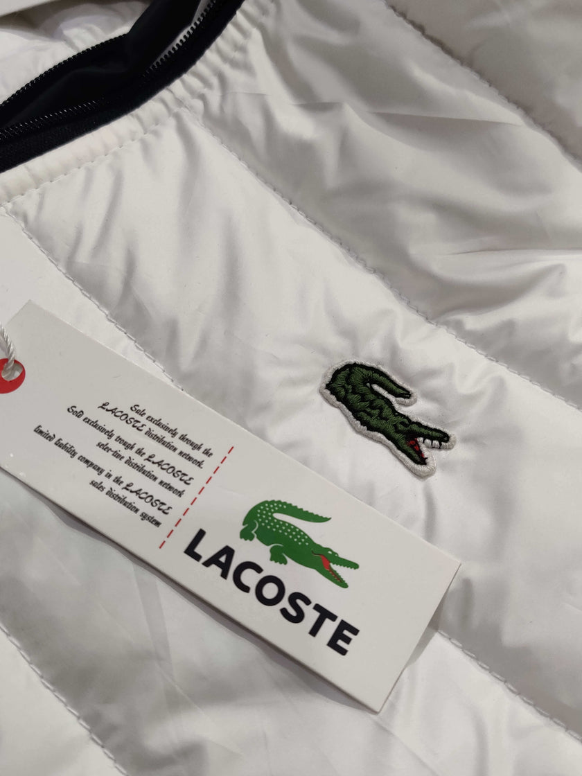 Lacoste White Puffer Jacket