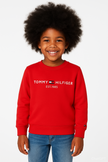 TH Flex Logo Embroidered Sweatshirt - Red