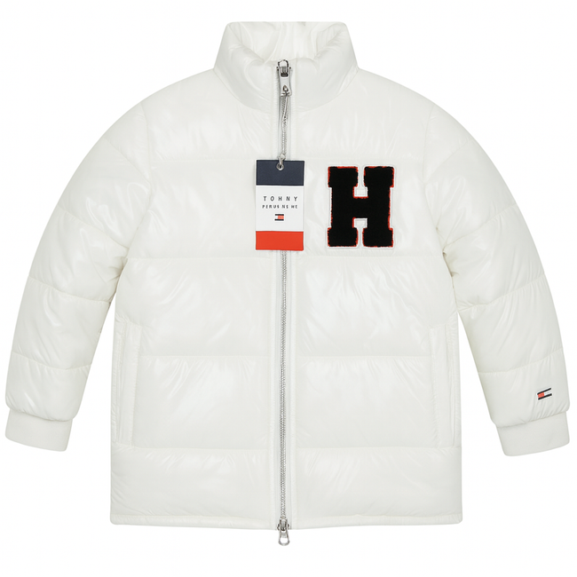 Tommy H Puffer Jacket - White