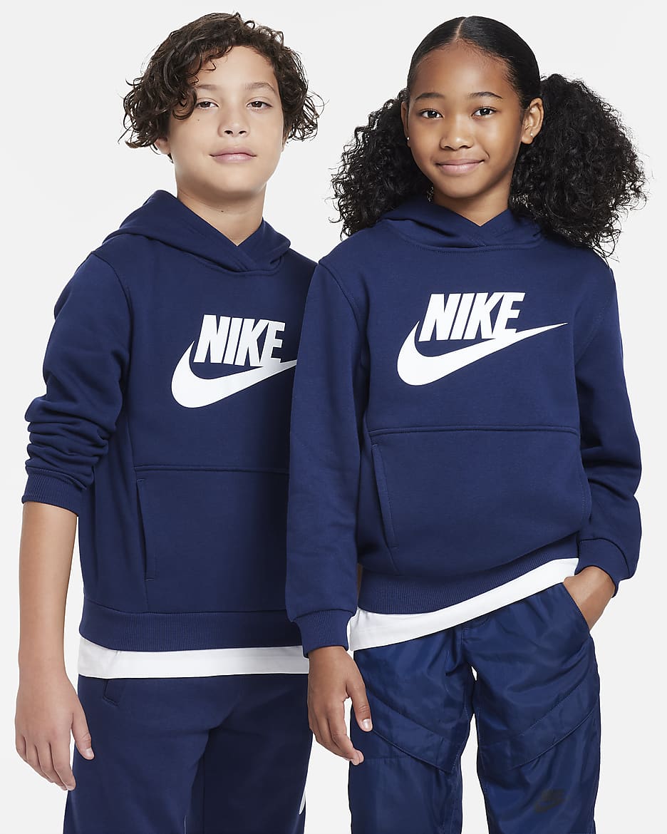 Nike Pullover Hoodie Kids Unisex - Navy Blue