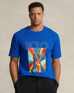 Polo Multi graphic Tee - Blue