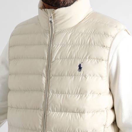 POLO Puffer Sleeveless Jacket - Beige
