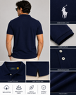 Polo Pique Navy Shirt