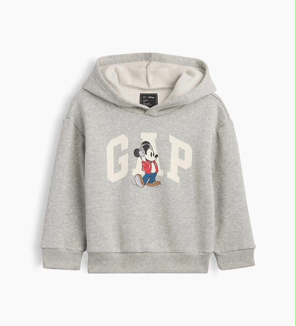 Gap Mickey Unisex Hoodie Gray