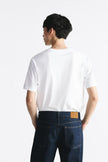 Zara Basic Cotton Tee - White - Brand Store