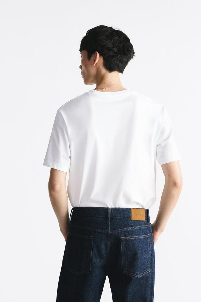 Zara Basic Cotton Tee - White - Brand Store